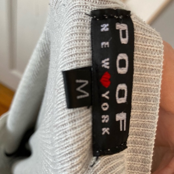 White, Black and Dusty Pink Long Sleeve Top - Picture 3 of 3